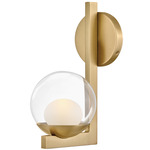 Sunni Wall Sconce - Lacquered Brass