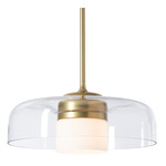 Sora Pendant - Modern Brass / Clear / Opal