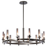 Windsor Chandelier - Dark Smoke / Mirrored Smoke