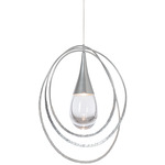 Lyric Pendant - Sterling / Clear