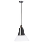 Kora Pendant - Black / Dark Smoke