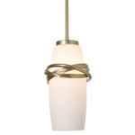 Trilogy Pendant - Modern Brass / Opal