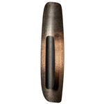 Shield Wall Sconce - Black / Clear Steel