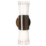 Bellis Wall Sconce - Bronze / Clear