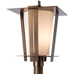 Linea Outdoor Post Light - Coastal Bronze / Opal