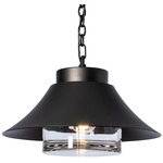 Stowe Outdoor Dark Sky Pendant - Coastal Oil Rubbed Bronze / Clear