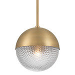 Luniva Pendant - Legacy Brass / Clear