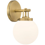 Ortesa Wall Sconce - Legacy Brass / Etched White
