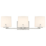Mirelle Bathroom Vanity Light - Brushed Nickel / Etched Opal