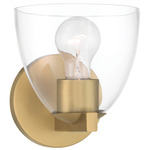Noellea Wall Sconce - Legacy Brass / Clear