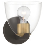 Noellea Wall Sconce - Bronze / Brass / Clear