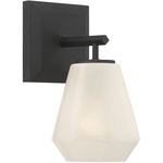 Siena Wall Sconce - Matte Black / Alabaster