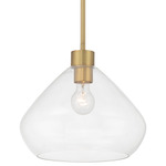 Elaris Pendant - Legacy Brass / Clear