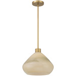 Elaris Pendant - Legacy Brass / Green Ombre