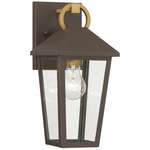 Bayra Outdoor Wall Sconce - Bronze / Brass / Clear