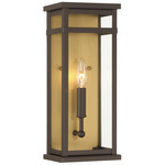 Briarlane Outdoor Wall Light - Bronze / Brass / Clear