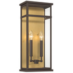 Briarlane Outdoor Wall Light - Bronze / Brass / Clear