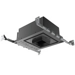 Element 3IN Round Wood Ceiling Wall Wash Housing - Black Powder Coat