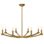 Goldie Chandelier - Lacquered Burnished Brass