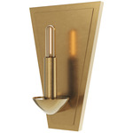 Goldie Triangular Wall Sconce - Lacquered Burnished Brass