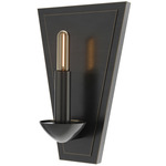 Goldie Triangular Wall Sconce - Deep Patina Bronze