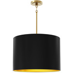 Jack Pendant - Modern Brass/Matte Obsidian/Matte Gold / Matte Obsidian / Matte Gold