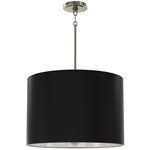 Jack Pendant - Polished Nickel/Matte Obsidian/Matte Silver / Matte Obsidian / Matte Silver