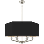 Jacqueline Pendant - Polished Nickel / Satin Black