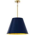 Janet Pendant - Modern Brass/Matte Midnight/Matte Gold / Matte Midnight Blue / Matte Gold