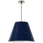 Janet Pendant - Polished Nickel/Matte Midnight/Matte Silver / Matte Midnight Blue / Matte Silver
