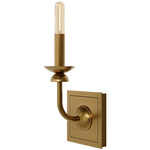William Wall Sconce - Lacquered Burnished Brass / White
