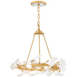 Audra Chandelier - Deluxe Gold / White