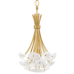 Marianne Pendant - Deluxe Gold / White