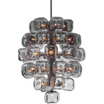 Perriand Chandelier - Graphite / Smoke / Smoke