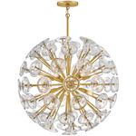 Maya Pendant - Brass / Clear