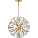 Maya Pendant - Brass / Clear