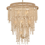 Freya Chandelier - Burnished Gold