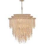 Freya Chandelier - Burnished Gold