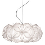 C'est La Vie Pendant - White / Transparent Cord
