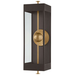 Garvey Wall Sconce - Textured Bronze / Clear