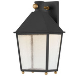 Gladden Wall Sconce - Black / Clear Seeded