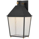 Gladden Wall Sconce - Black / Clear Seeded
