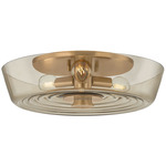 Theodore Ceiling Light - Patina Brass / Clear Light Bronze