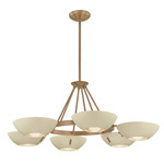 Alturas Chandelier - Patina Brass / Soft Sand