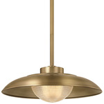 Braxton Pendant - Patina Brass / Clear Optic