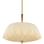 Flinders Pendant - Patina Brass / Cream