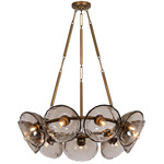 Diego Chandelier - Patina Gold Leaf / Piastra