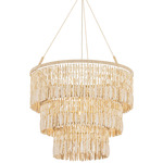 Ben Chandelier - Vintage Gold Leaf