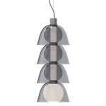 Gems Pendant - White Etched Glass / Cold Neutral