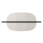 Hang Out Wall Sconce - Matte Black / Bleached Ash